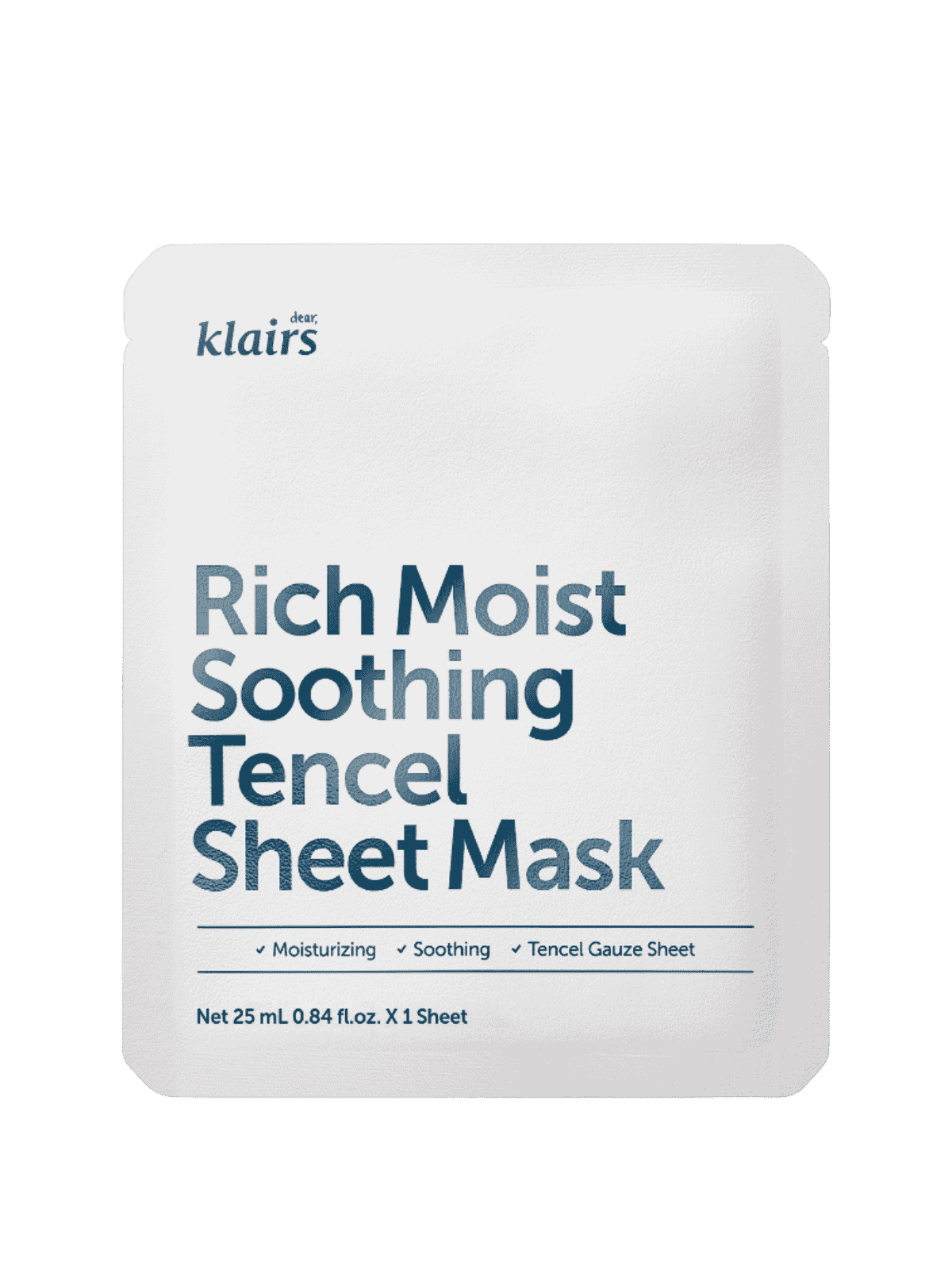 DEAR, KLAIRS Rich Moist Soothing Tencel Sheet Mask