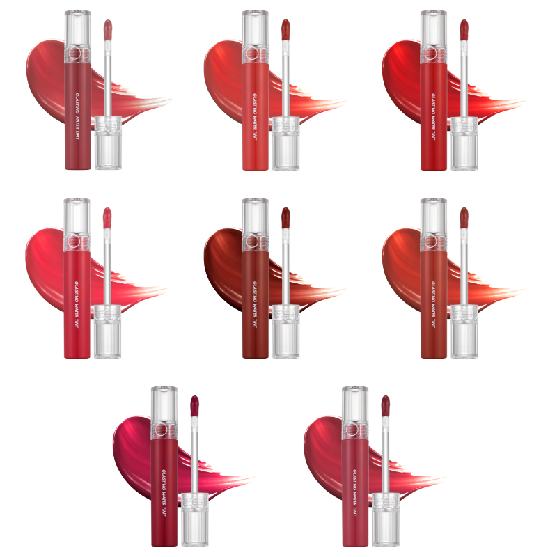 Verschiedene Farben eines Liptints der Marke Romand
