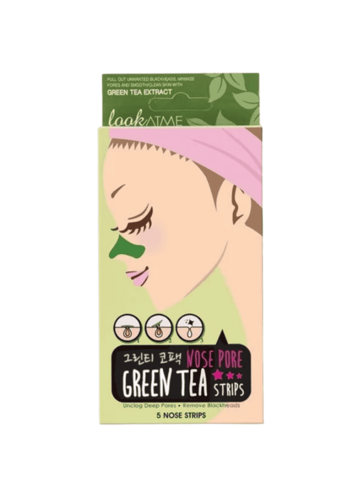 LOOK AT ME Nose Pore Strips GREEN-TEA