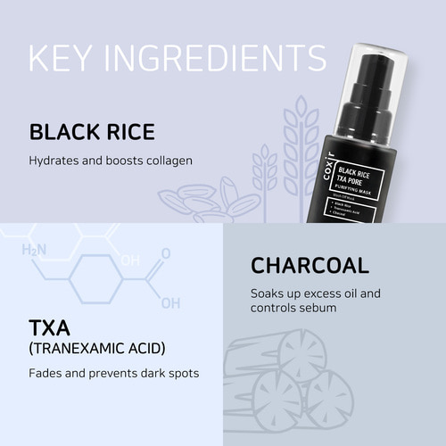 COXIR Black Rice TXA Pore Mask